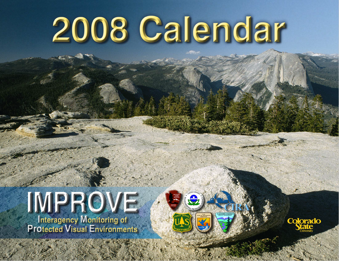 Image: photo of a valley of mountain peaks and forest at Yosemite National Park, CA.