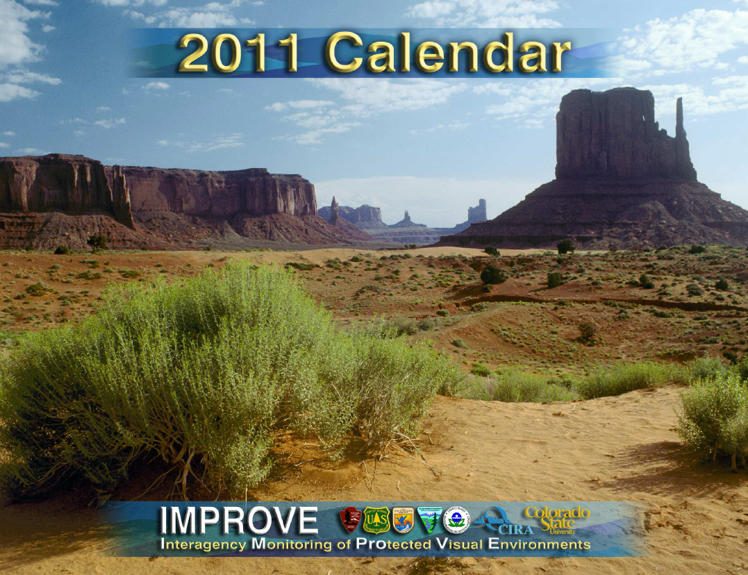 Image: photo of a butte and scrub brush at Monument Valley, Utah.