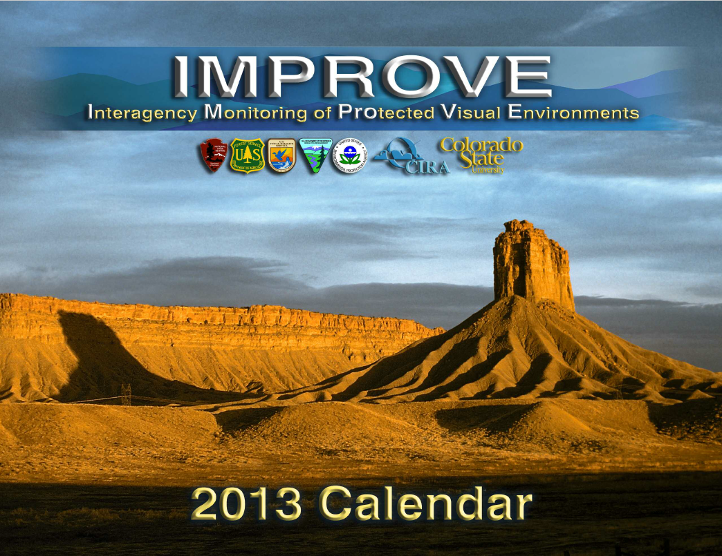 Image: photo of a large butte at dusk near Four Corners, USA.