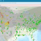 AirNow Smoke and Fire Map