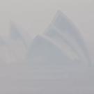 Image: photo of the Sydney Opera House, engulfed in heavy smoke.